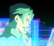 deca-dence commander minato seeing the countdown for the dome to reset